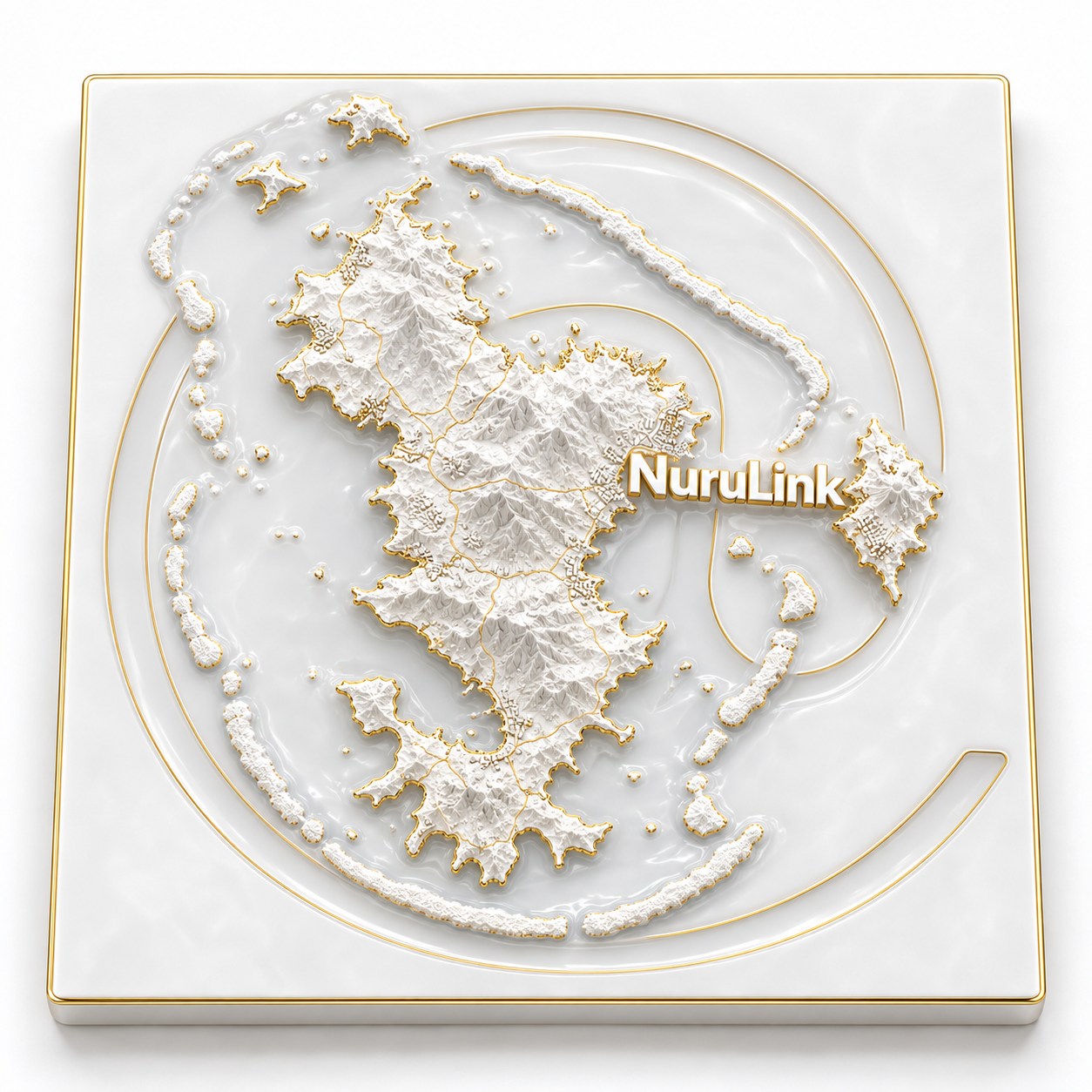 Écrin cartographique, blanc