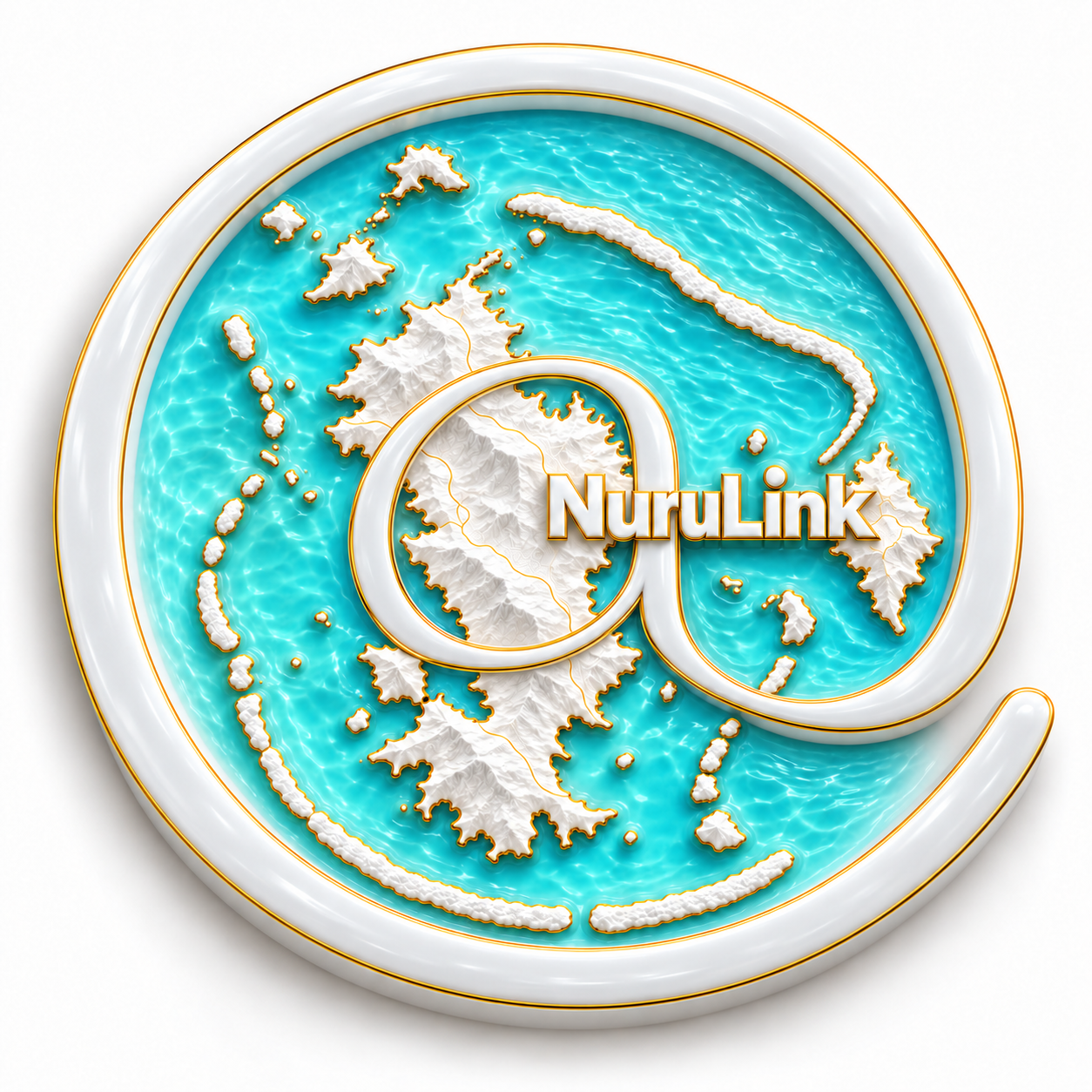 Médaillon suspendu, turquoise