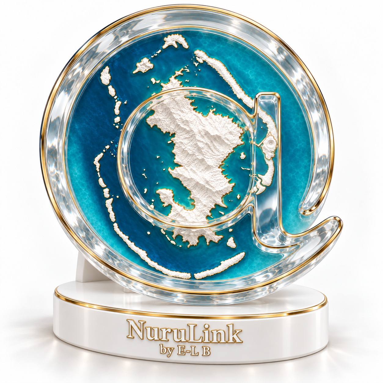 Trophée debout, avec empattements
